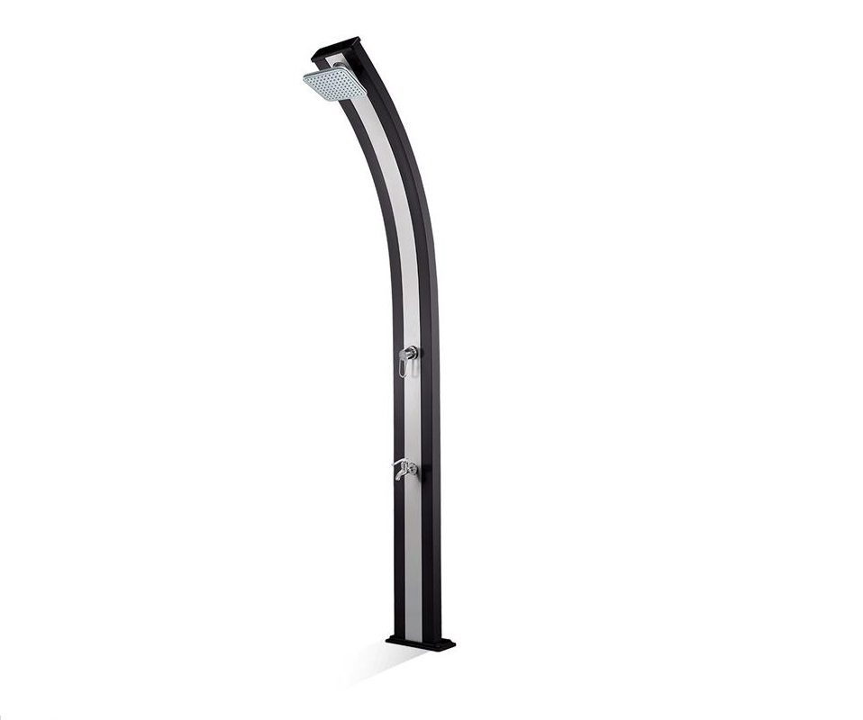 Solární sprcha s oplachem nohou - Antracit/Inox Solární sprcha s oplachem nohou - Antracit/Inox