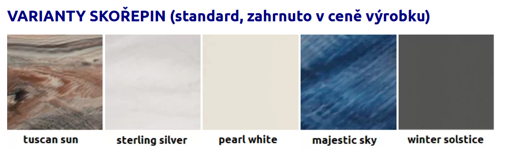 Brisa Stratho - varianty skořepin Brisa Stratho - varianty skořepin