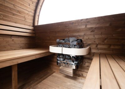 Finská sudová sauna Duo Quattro Hexa Bazény Šmíd