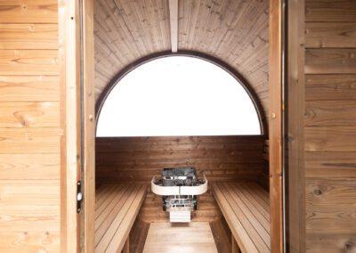 Finská sudová sauna Duo Quattro Hexa Bazény Šmíd